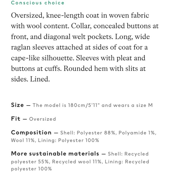 H&M • BLOGGERS FAVORITE Long Oversized Shacket Coat in Gray & White Plaid - Picture 7 of 16